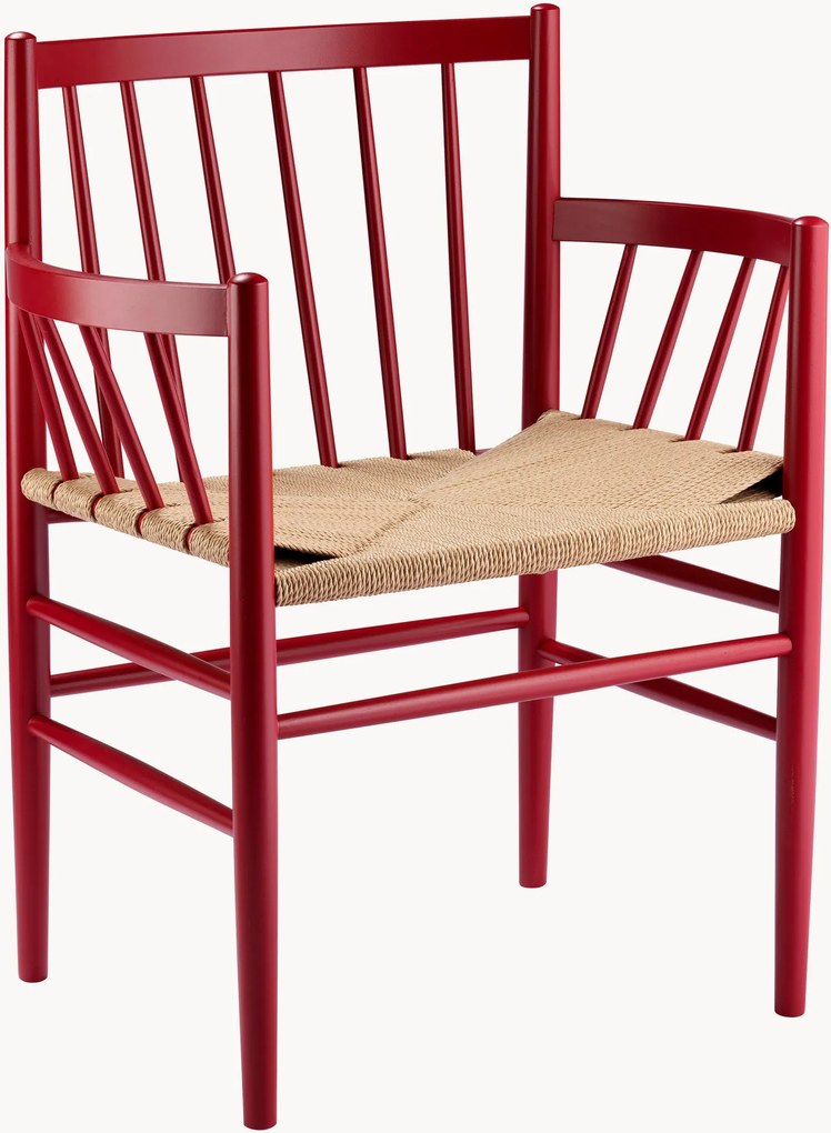 Houten armleuningstoel J81