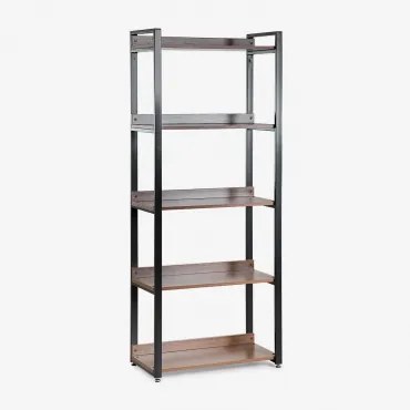 Ariaster Stalen En Houten Planken Zwart - Sklum