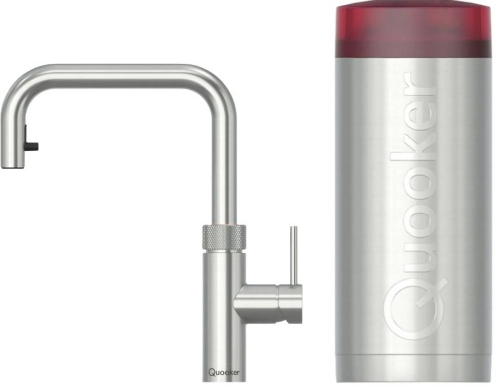 Quooker Flex Square met COMBI+ boiler 3-in-1 kokendwaterkraan RVS