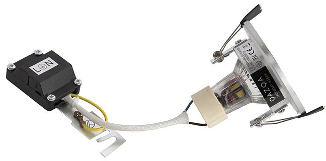 Set van 6 Moderne inbouwspot staal rond IP44 - Xena