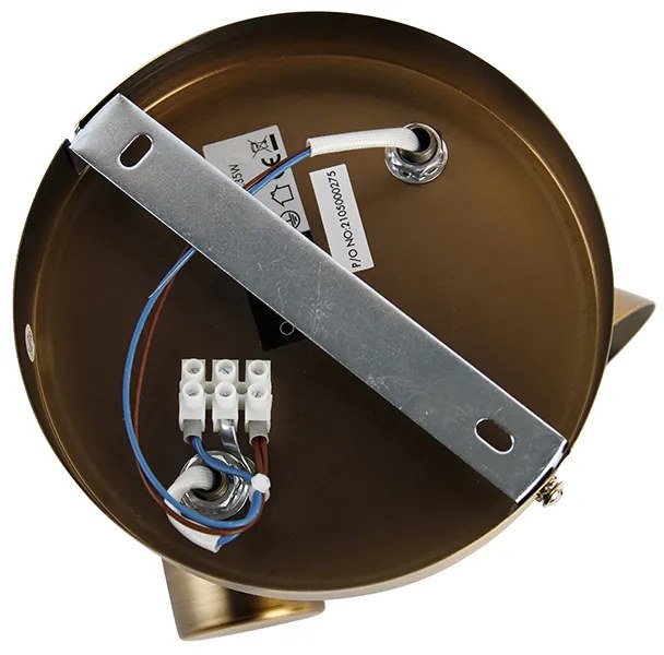 Plafondspot brons draai- en kantelbaar rond - Karin 2