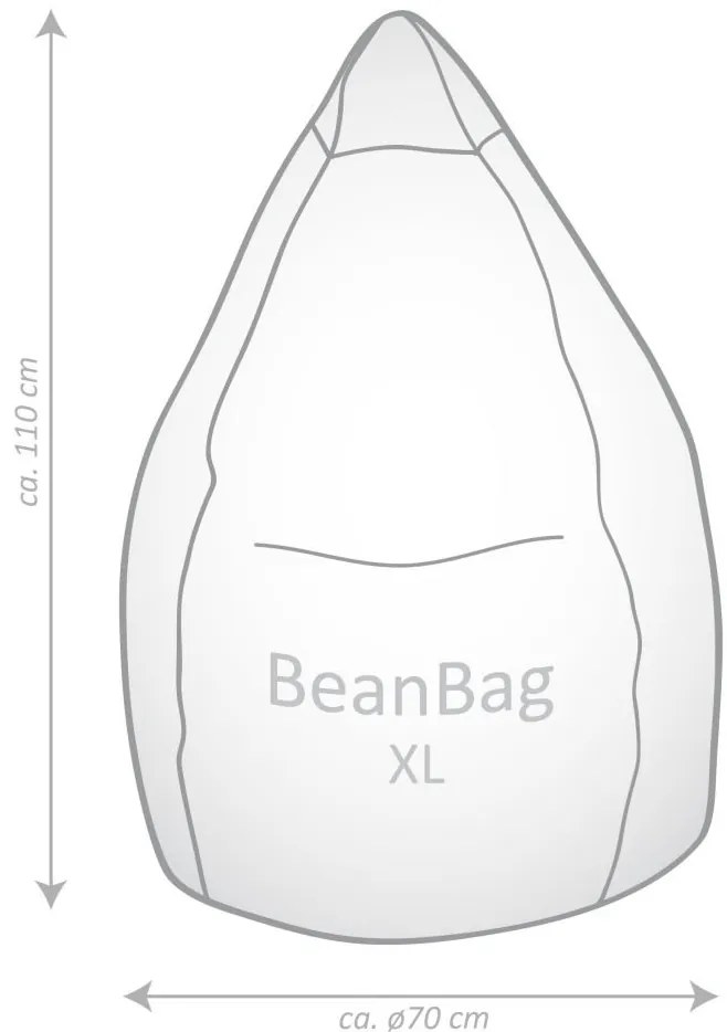 BeanBag Alfa XL - Mosterd