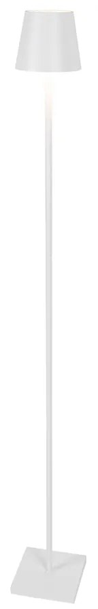 Buiten vloerlamp wit incl. LED met touch dimmer oplaadbaar - Janet