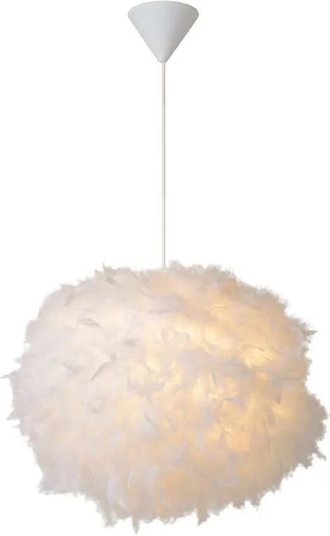 Lucide hanglamp Goosy Soft - wit - Ø50 cm - Leen Bakker