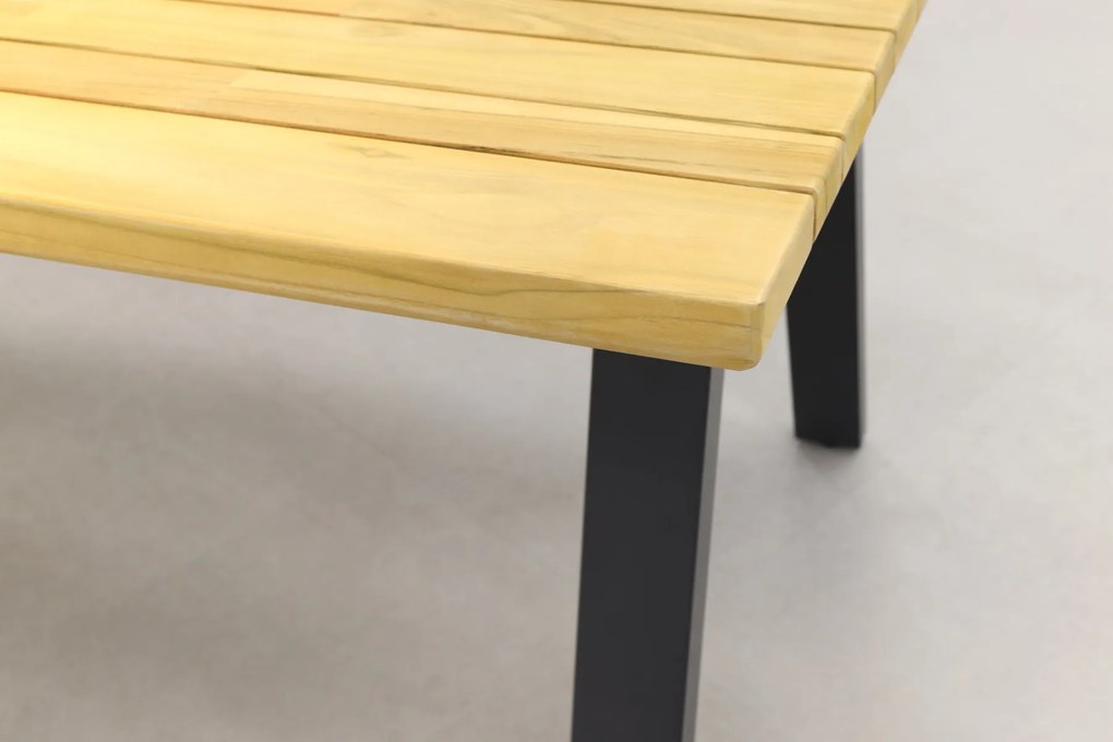 Jasmine/Taste Ambassador 6-persoons dining tuinset 240x100 cm. - Black/Naturel mix OP=OP