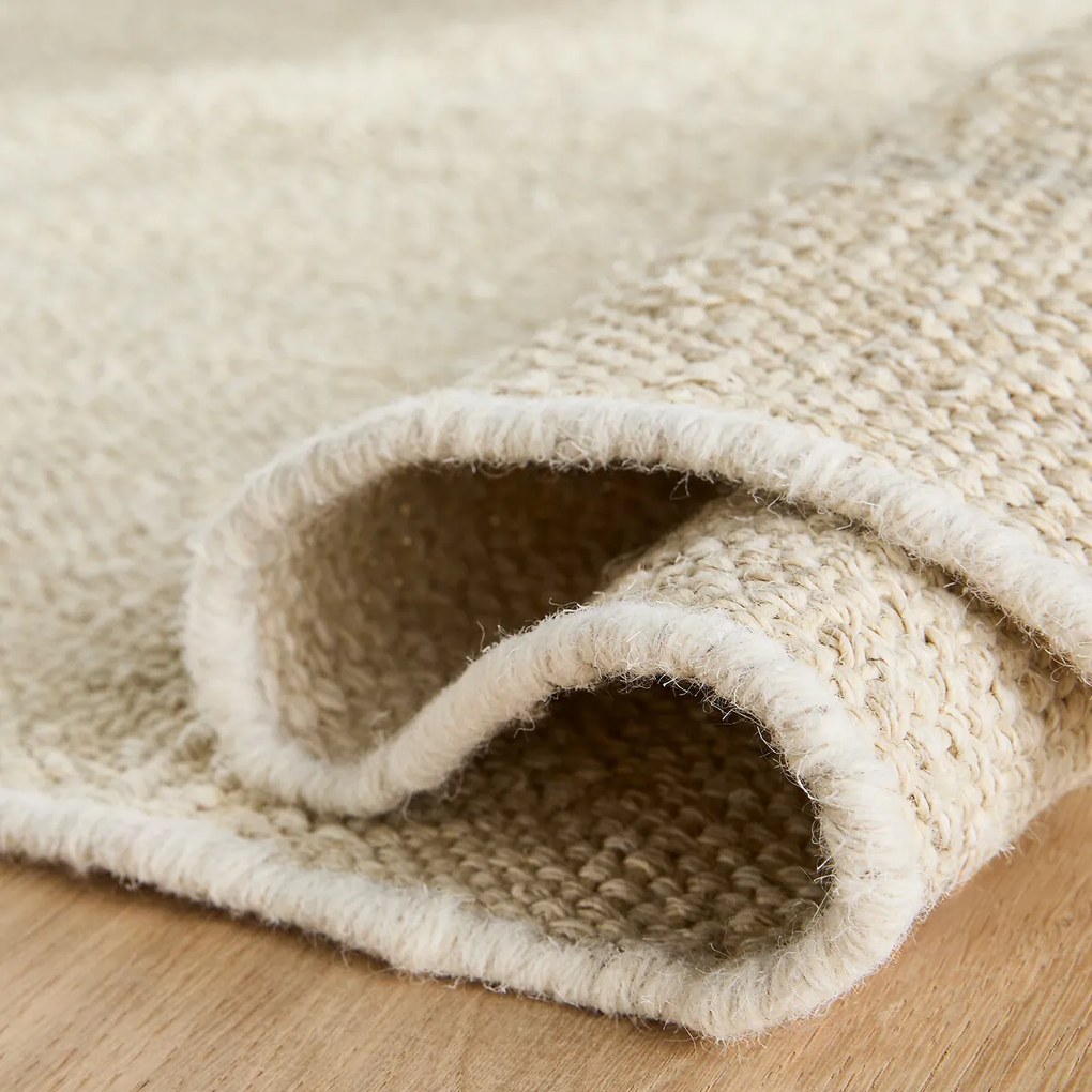 Handgeweven vloerkleed, voornamelijk hennep, Naki