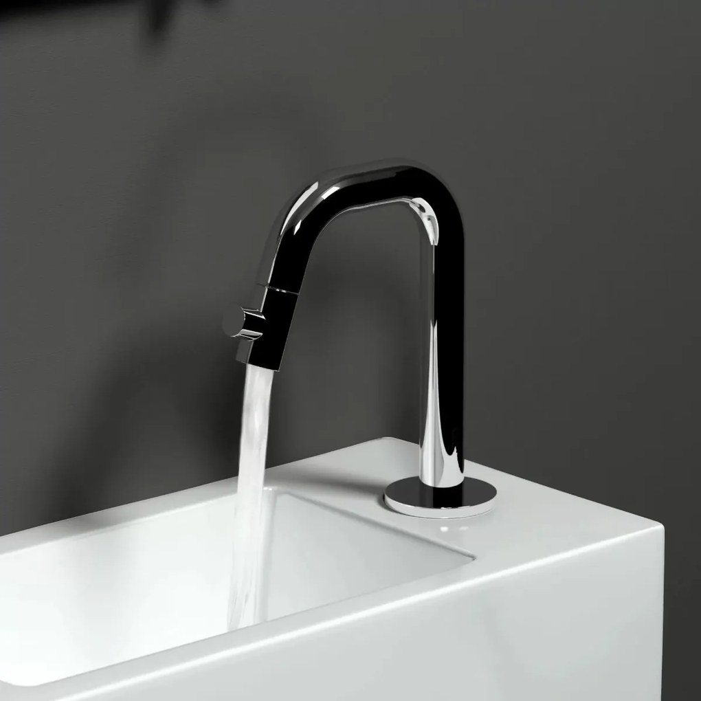 Clou Flush 3 fontein mineraalmarmer 36cm rechts en handdoekhouder wit glans