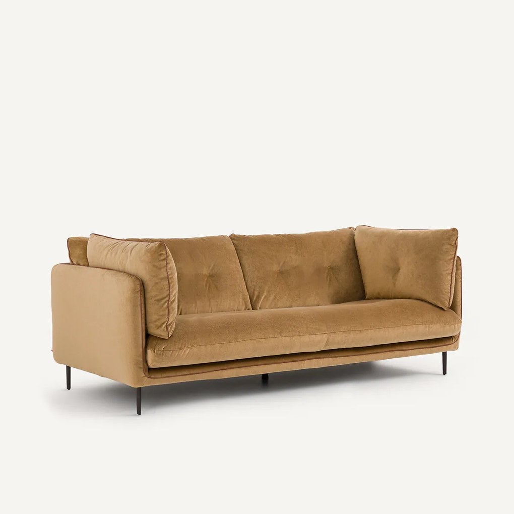 Compacte zetel in linnen fluweel, BOTERO