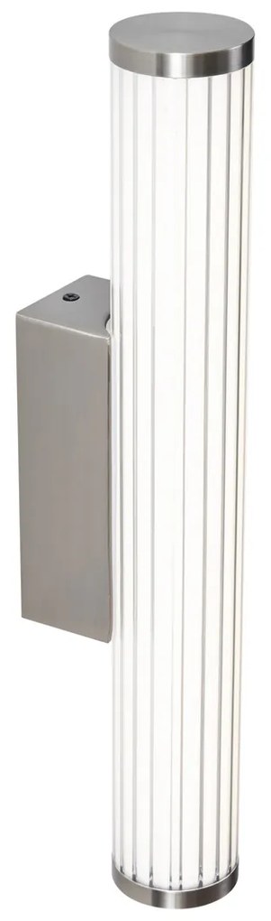 Retro wandlamp gunmetal 40cm incl. LED IP44 - Coco Retro IP44 Binnenverlichting Lamp