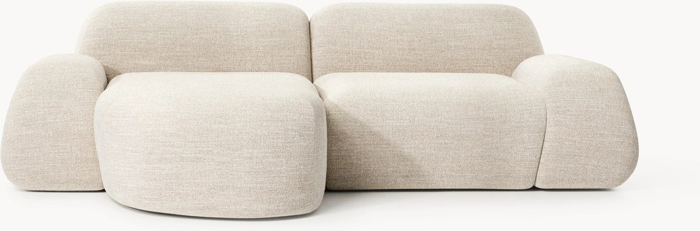 Modulaire bouclé hoekbank Wolke (3-zits)