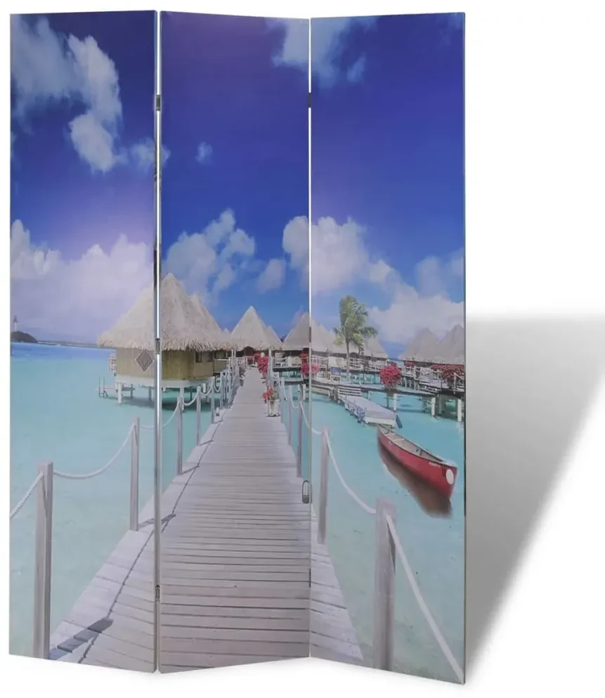 vidaXL Kamerscherm inklapbaar strand 120x170 cm