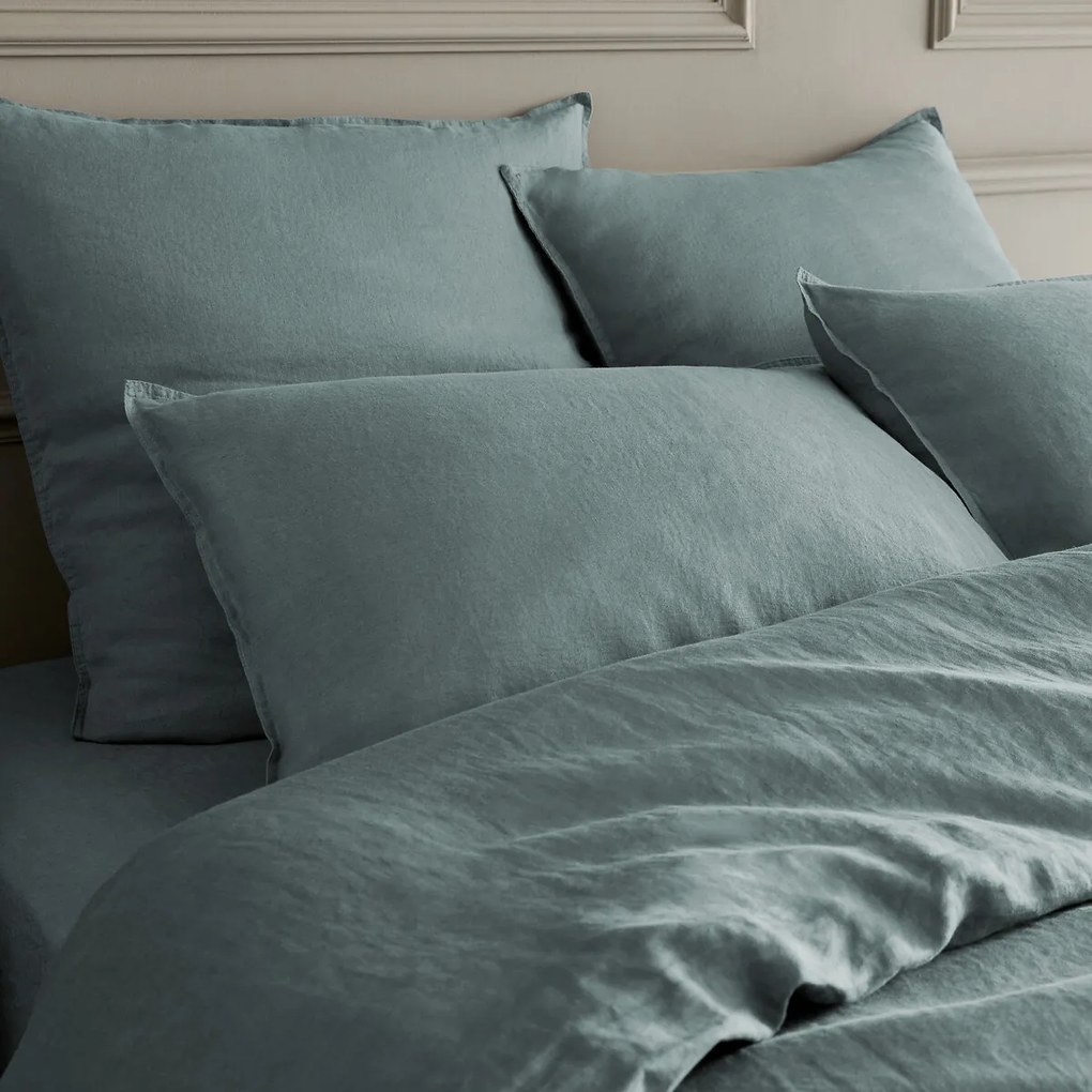 Dekbedovertrek in gewassen linnen, Elina