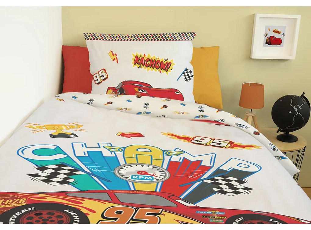 Bedset in katoen, Cars Flash Mc Queen