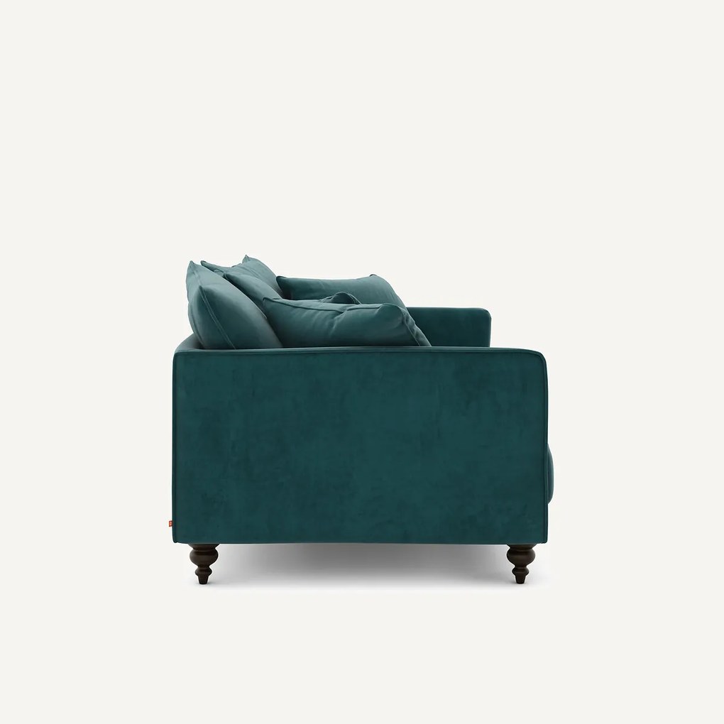 3-zits compacte fluwelen zetel, Lazare