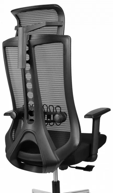 Niceey Ergonomische Bureaustoel - Met Hoofdsteun - Verstelbaar - Zwart