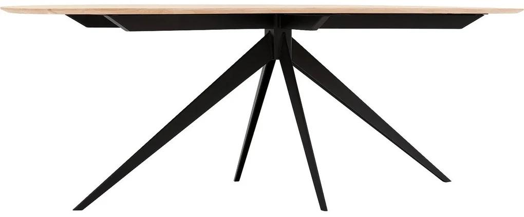 Goossens Excellent Eettafel Floyd, Semi rond 220 x 100 cm