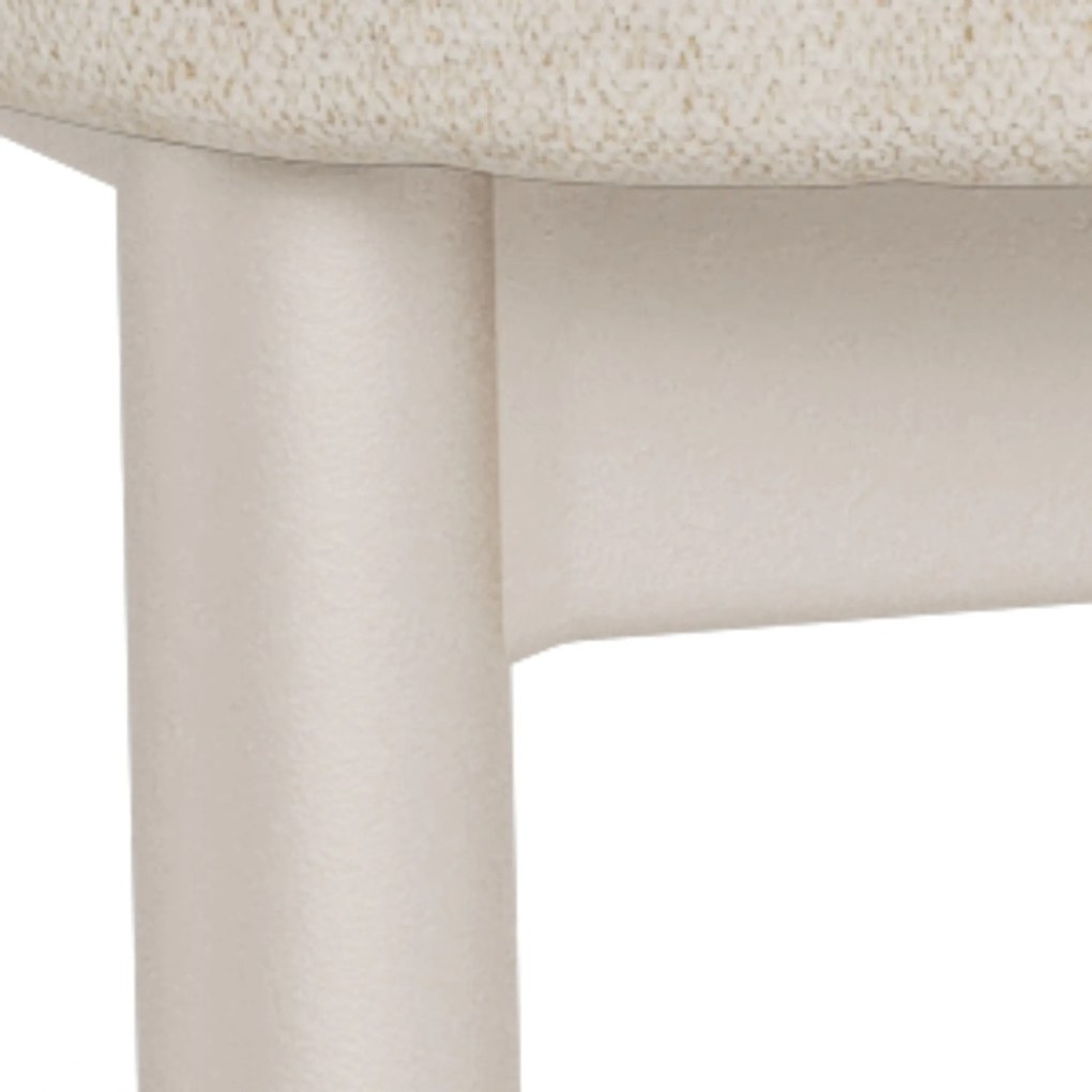 Mazzoni TORAY Beige (stof Apia 453)/onderstel kasjmier - GESTOFFEERDE EETKAMERSTOEL VOOR KEUKEN/EETKAMER