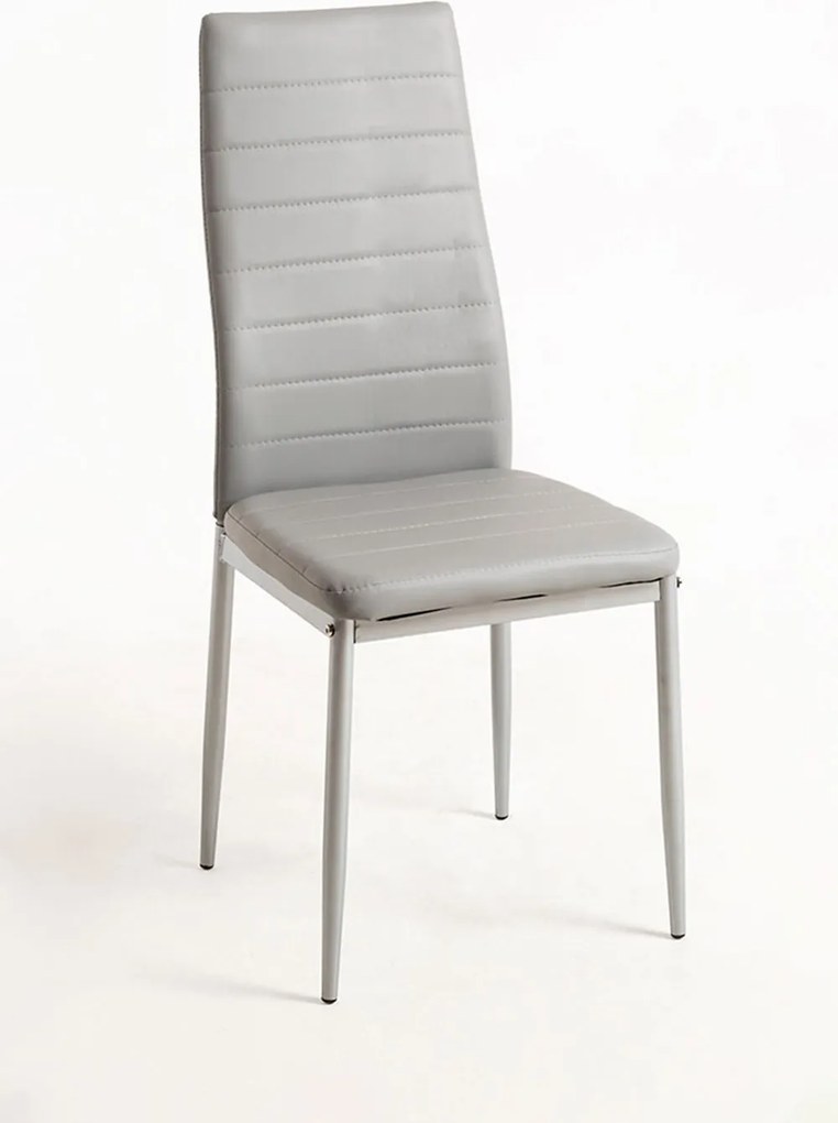 Set 4 Lauter Kunstlederen Stoelen