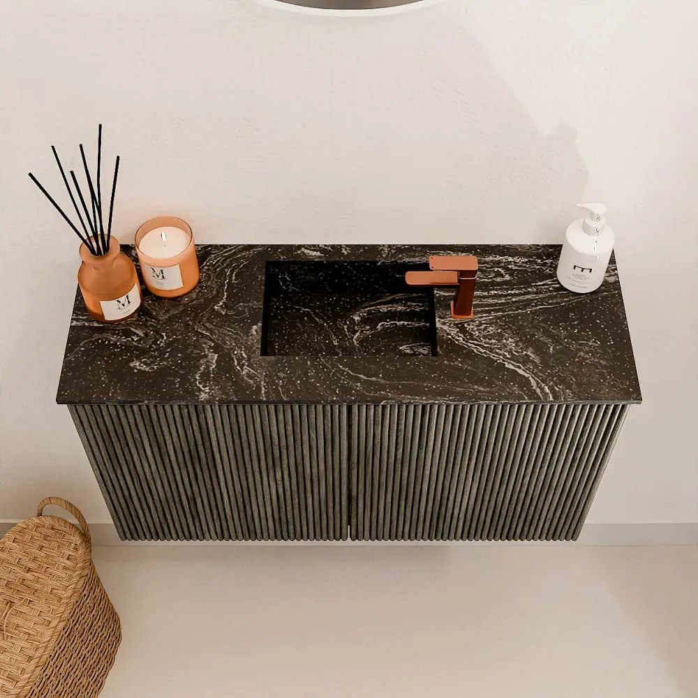 Mondiaz Joya DLux 70cm toiletmeubel shadow met wastafel faye midden 1 kraangat lava