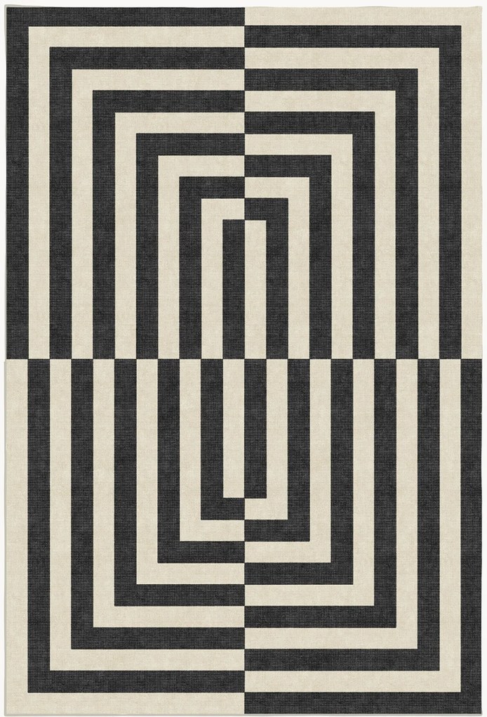 Wasbaar laagpolig vloerkleed Op Art van Jonathan Adler