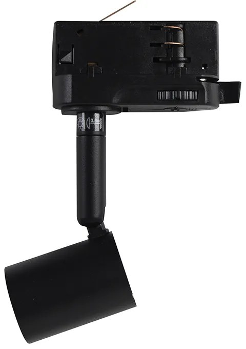 Railspot zwart voor 3-fase rail GU10 50mm - 3-Phase Jeany