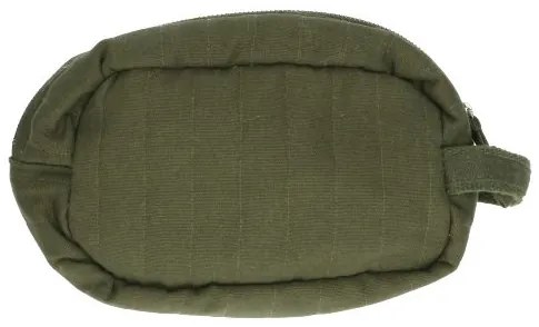 Toilettas middel, biologisch katoen, donkergroen, 20 x 12 x 9 cm