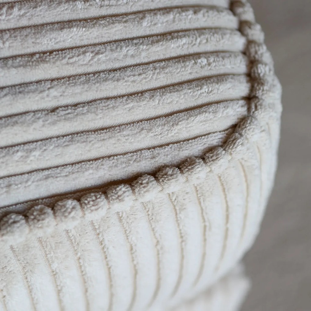 PEPP Interiors Lech Creme Ribstof Hoekbank