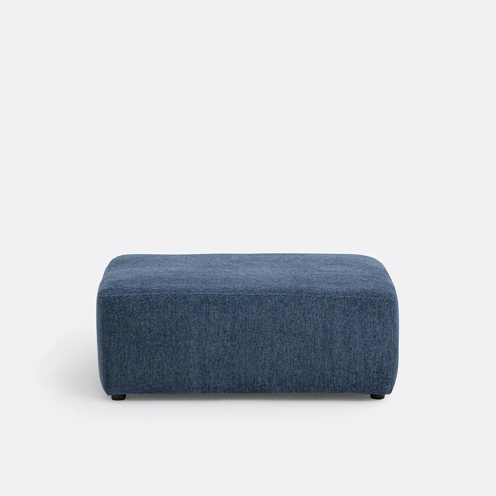 Polyester poef, gemêleerd chenille, Monica