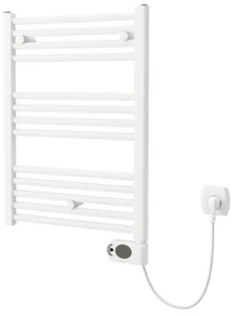 Plieger Elba Electrical Elektrische Designradiator - 70.2x40cm - met thermostaat - 300w - wit 1550012