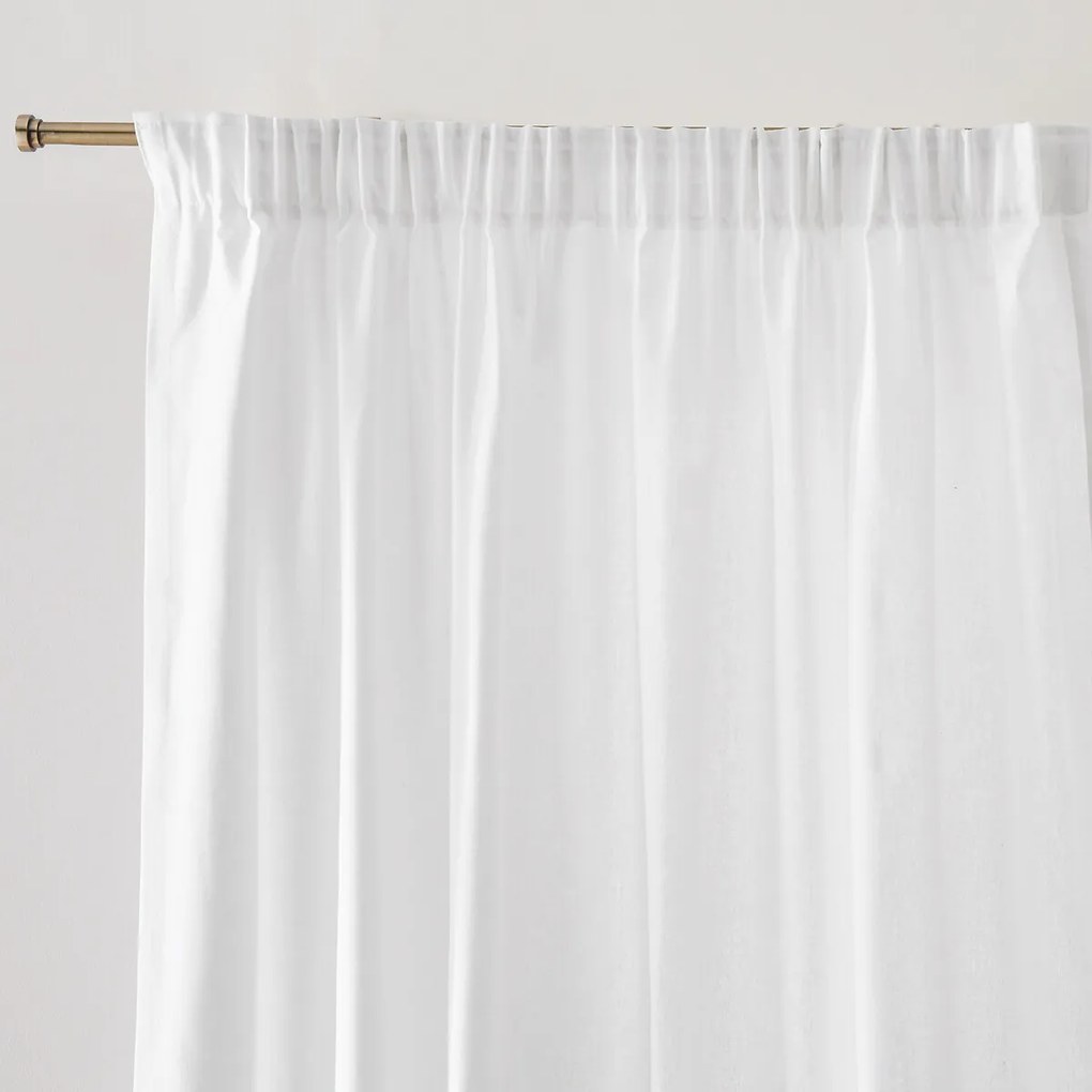 Puur katoenen gordijn, met aangerimpele bies en golf, Scenario