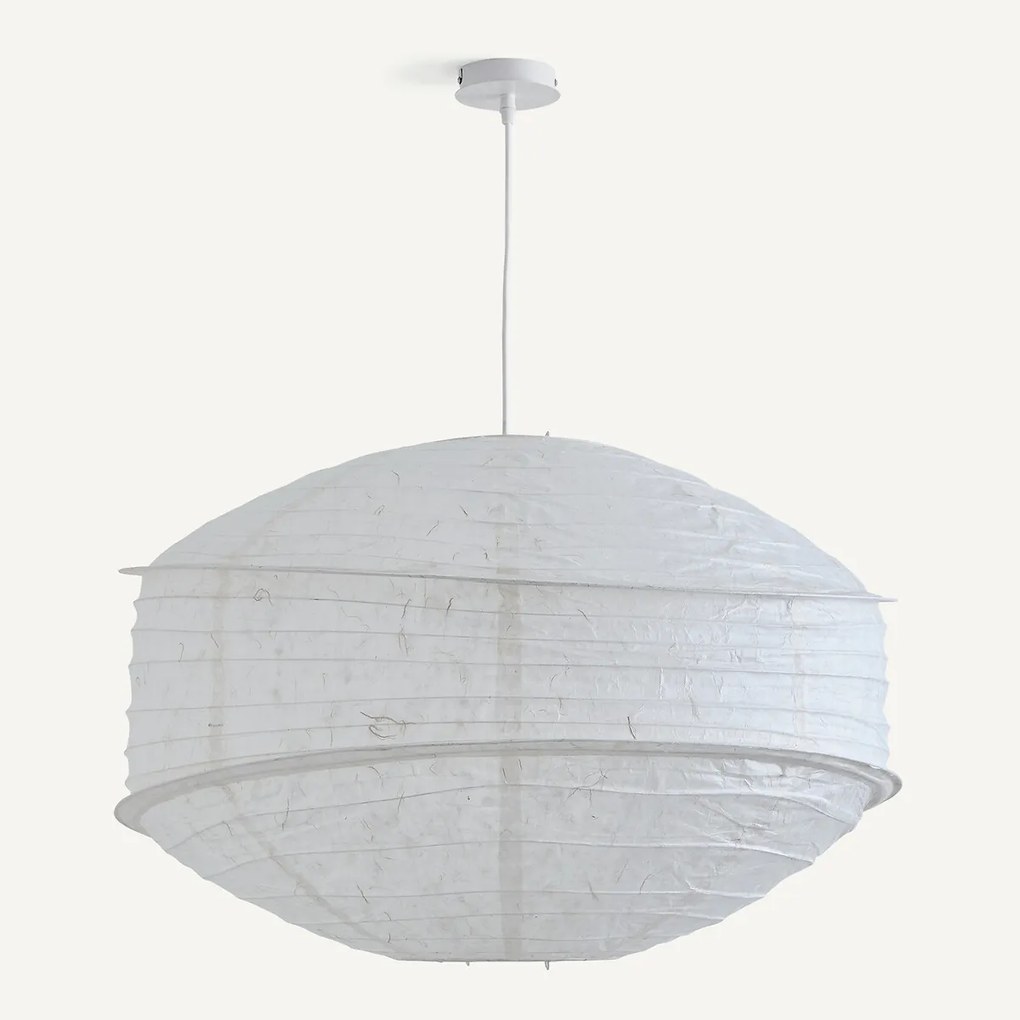 Hanglamp van structuurpapier, diameter 68 cm, NASSAH