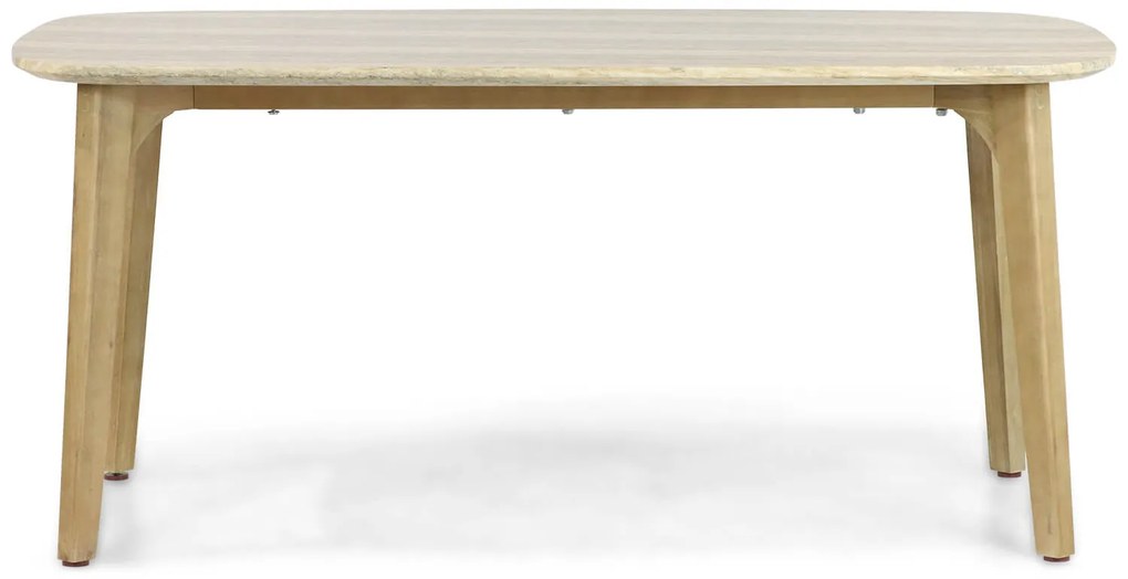 Dining Tuintafel rechthoekig 170 x 90 cm Eucalyptus hout Naturel teak Almeria