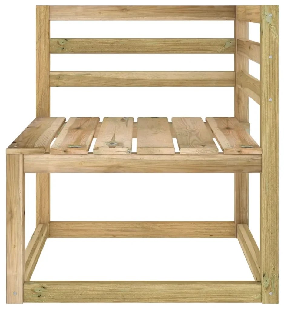 vidaXL Tuinhoekbank pallet groen geïmpregneerd grenenhout