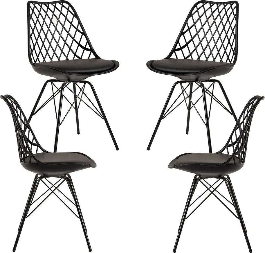 Pakket 4 Stoelen van Iron Mima