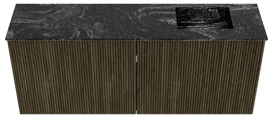 Mondiaz Joya DLux 100cm toiletmeubel shadow met wastafel faye rechts 1 kraangat lava