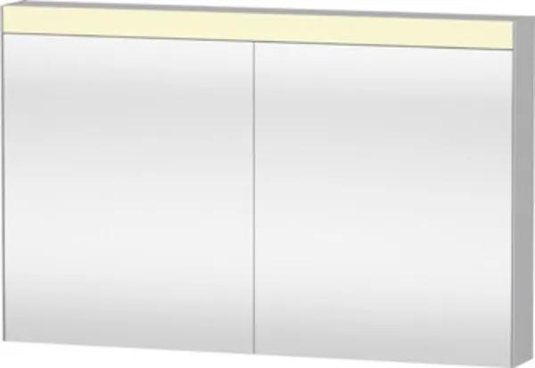 Duravit Good spiegelkast met LED verlichting m. 2 deuren 121x76x14.8cm m. wandschakeling LM782300000
