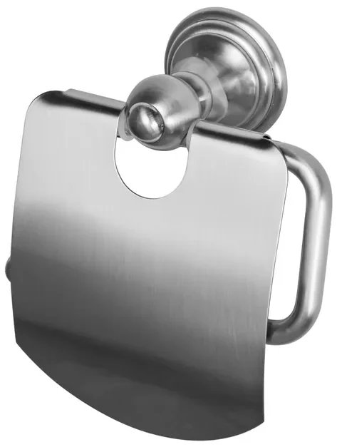 Haceka Allure Toiletrolhouder - met klep - geborsteld RVS 1208630