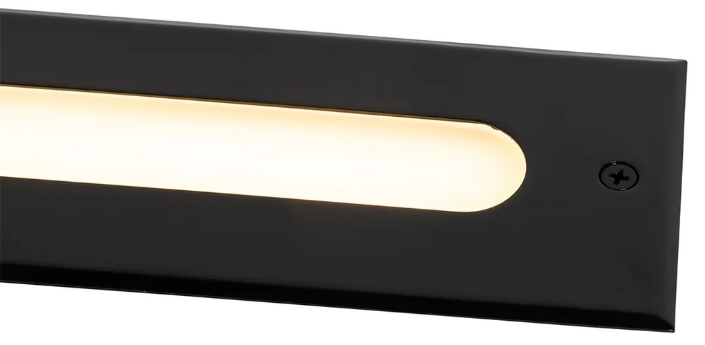 Buitenlamp Moderne grondspot zwart 30 cm incl. LED IP65 - Eline Modern IP65 Buitenverlichting