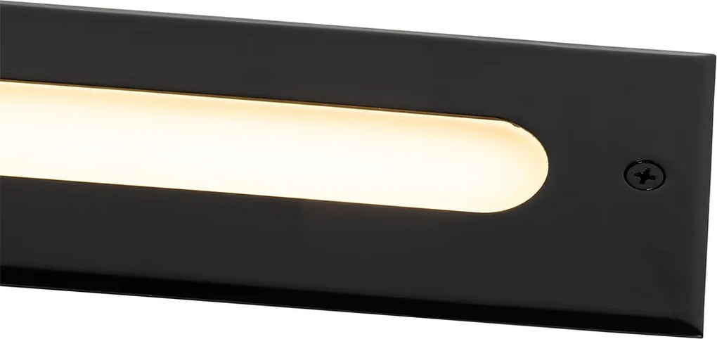 Moderne grondspot zwart 30 cm incl. LED IP65 - Eline