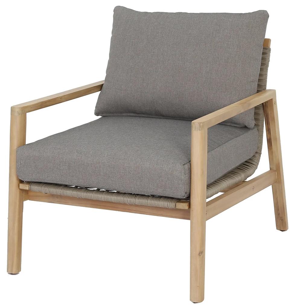 The Outsider Stoel-Bank Loungeset - Alstrup - Wicker &amp; Acaciahout - The Outsider