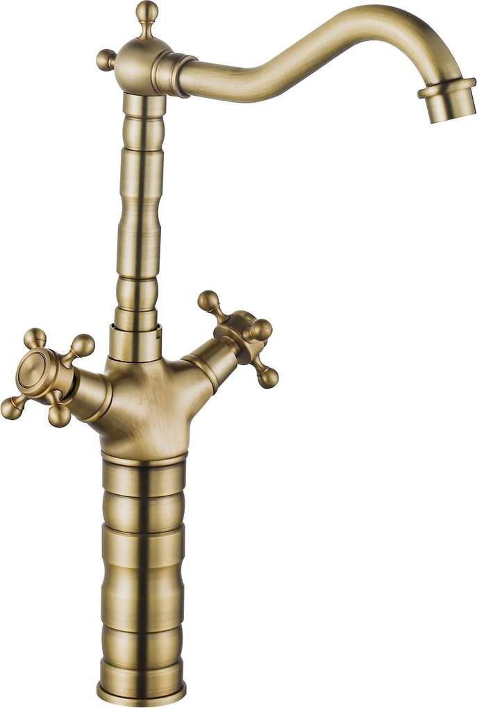 Keukenkraan Wastafelkraan Rea Rustico antique gold