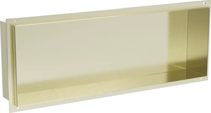 Mexen X-Wall-NR nisplank zonder flens 60 x 20 cm, geborsteld goud - 1951602010