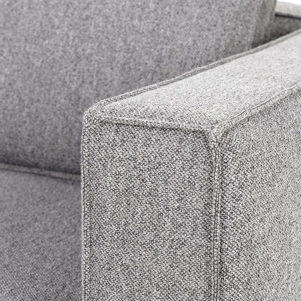 Hoekbank Grijs Boucle Hoek Links