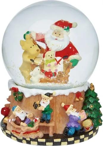 Sneeuwbol met kerstmuziek Sneeuwbol met kerstman