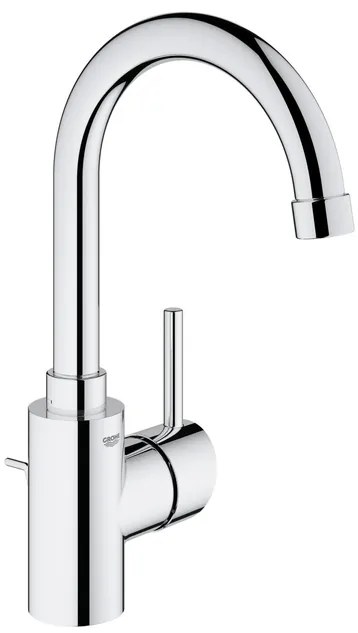 Grohe Concetto wastafelkraan met hoge draaibare uitloop met waste chroom 32629001