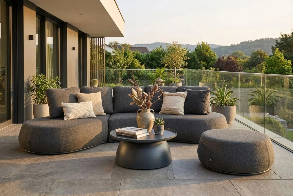 Loungeset tuin 4 personen Outdoor textiel Grijs Lifestyle Garden Furniture Lugo