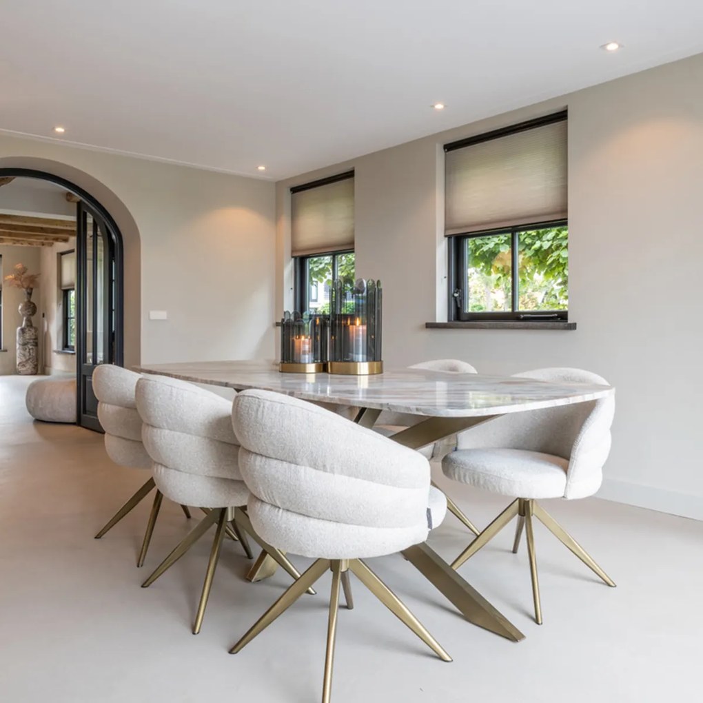 Richmond Interiors Zendaya Draaibare Eetkamerstoel Beige