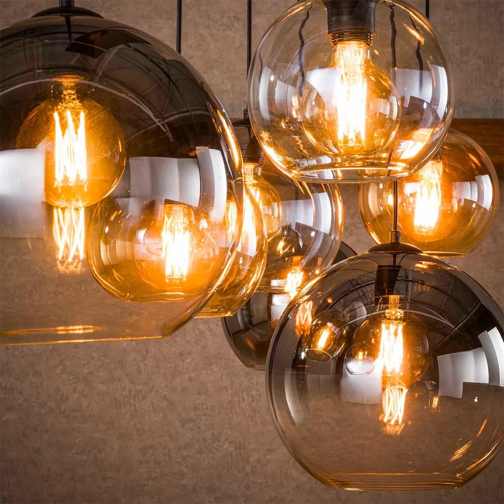 Grote Hanglamp Met Glazen Bollen
