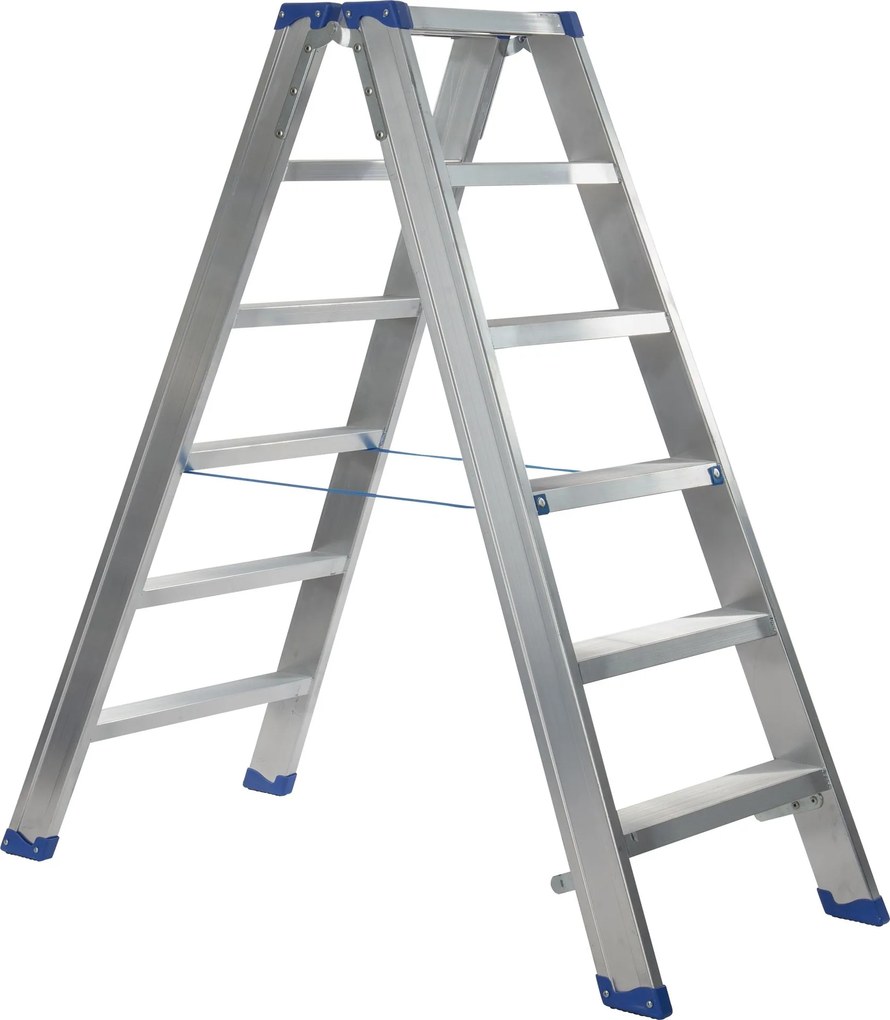 Escalo sparta duo aluminium - Industriële aluminium trapladder dubbel - 6 treden