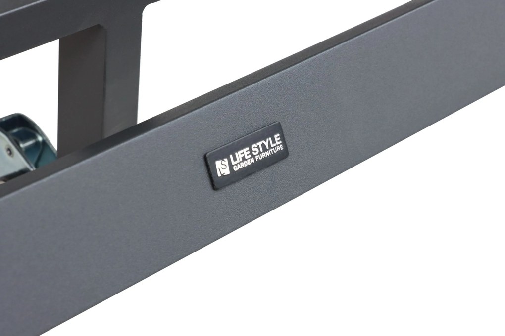 Verstelbare Tuinstoel Aluminium Grijs-antraciet Lifestyle Garden Furniture Albelli